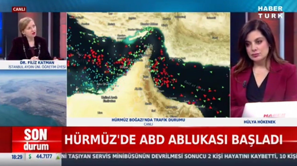 Öğretim Üyemiz Dr. Filiz Katman, Hürmüz Boğazı Gündeminin Enerji Piyasalarına Etkilerini Değerlendirdi