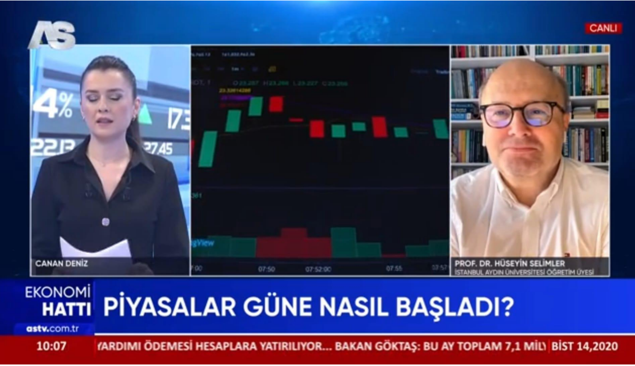 Öğretim Üyemiz Prof. Dr. Hüseyin Selimler, Ekonomi Gündemini ve Piyasalardaki Son Durumu Değerlendirdi