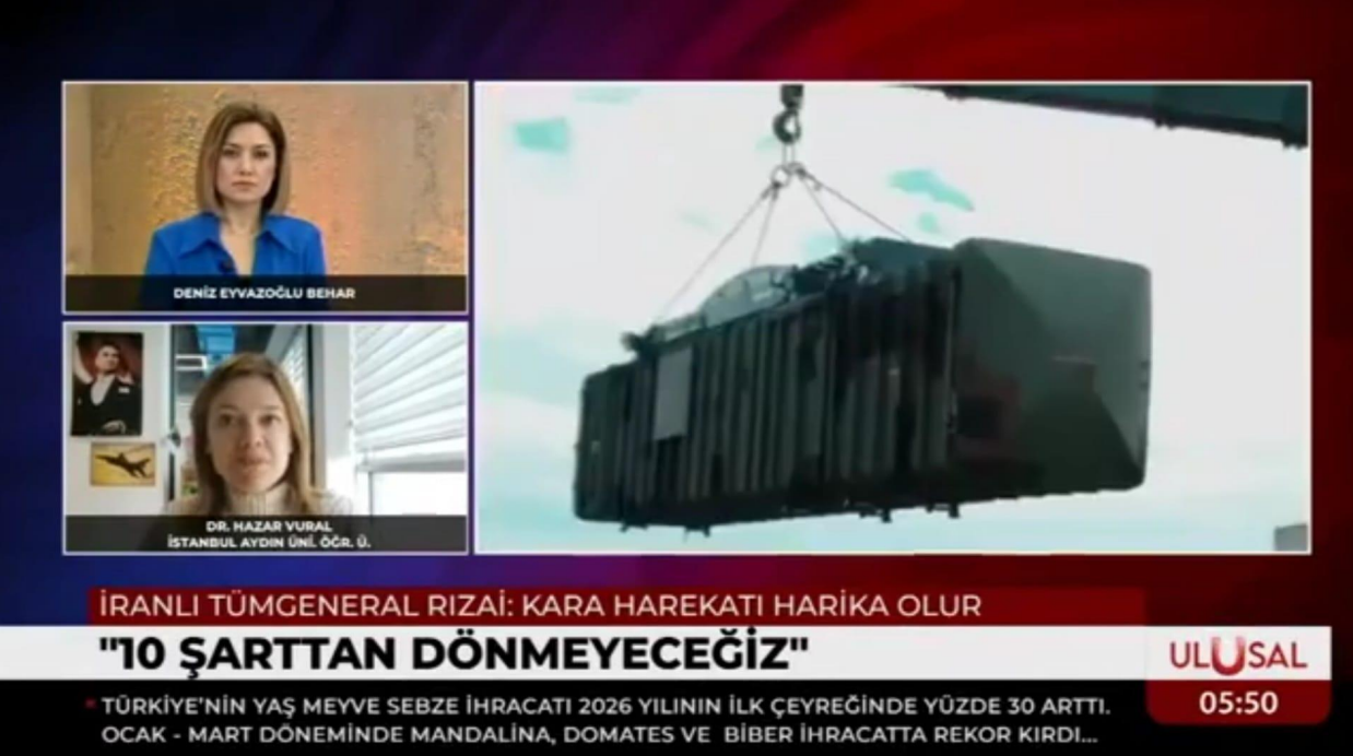 Öğretim Üyemiz Dr. Hazar Vural, İran-ABD Gündemini Değerlendirdi