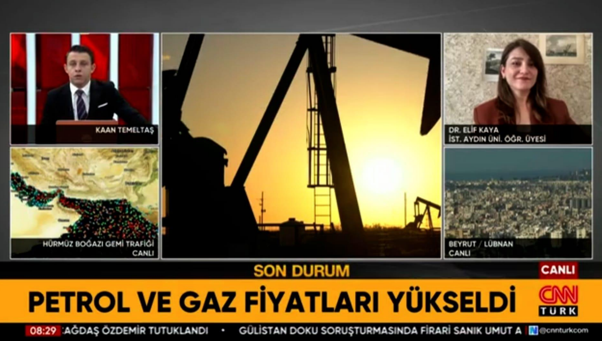 Öğretim Üyemiz Dr. Elif Kaya, İran-ABD Savaşının Ekonomiye Etkilerini Değerlendirdi