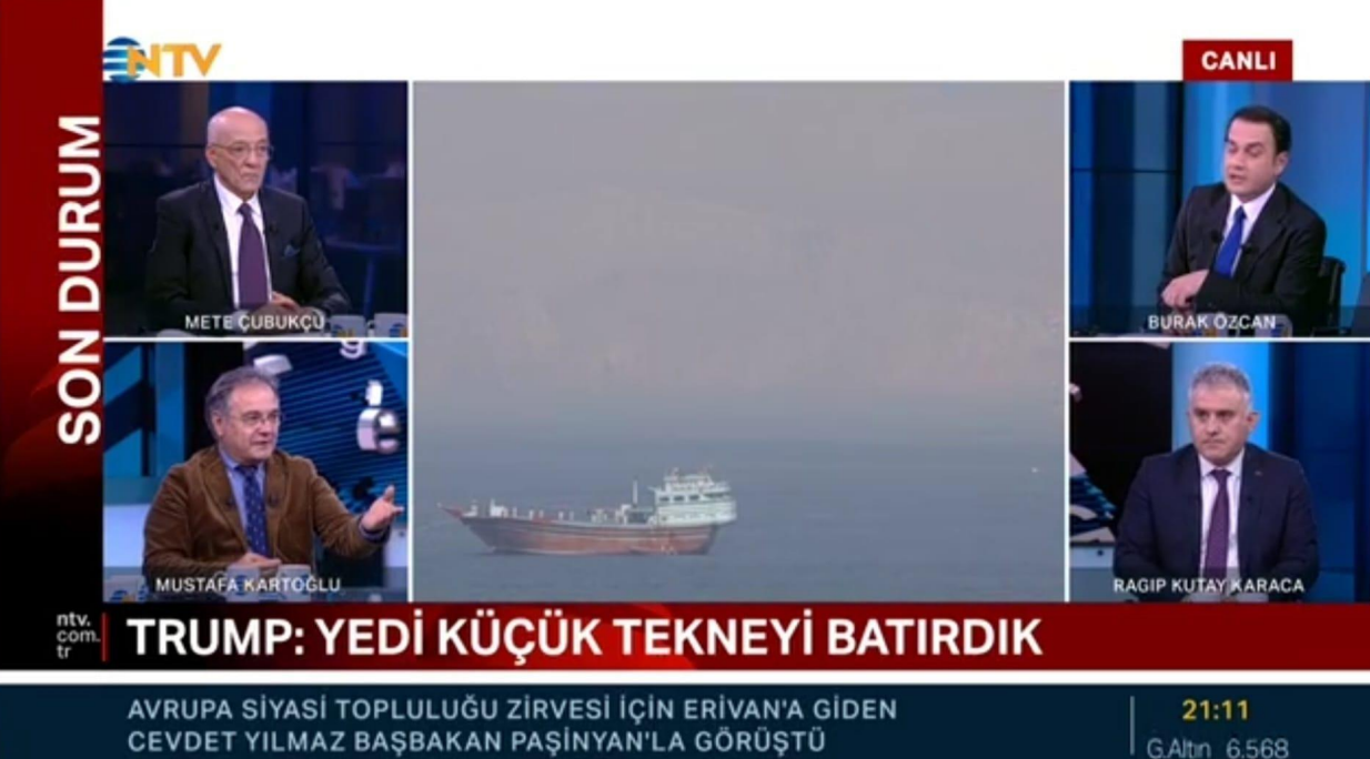 Rektör Yardımcımız Prof. Dr. R. Kutay Karaca, Hürmüz Boğazı'ndaki Gerilimi Değerlendirdi