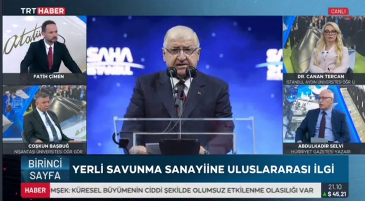 Öğretim Üyemiz Dr. Canan Tercan, Savunma Sanayisindeki Son Gelişmeleri Değerlendirdi