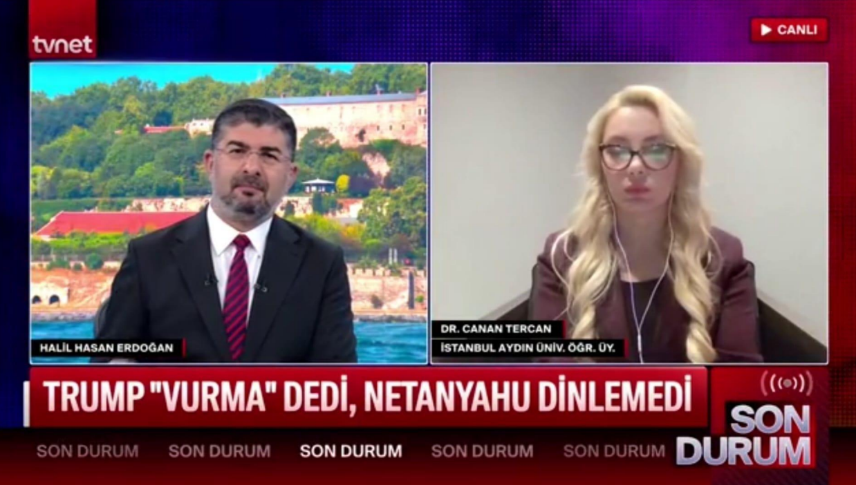 Öğretim Üyemiz Dr. Canan Tercan, İsrail-Lübnan Gerilimi ve Bölgedeki Son Gelişmeleri Değerlendirdi