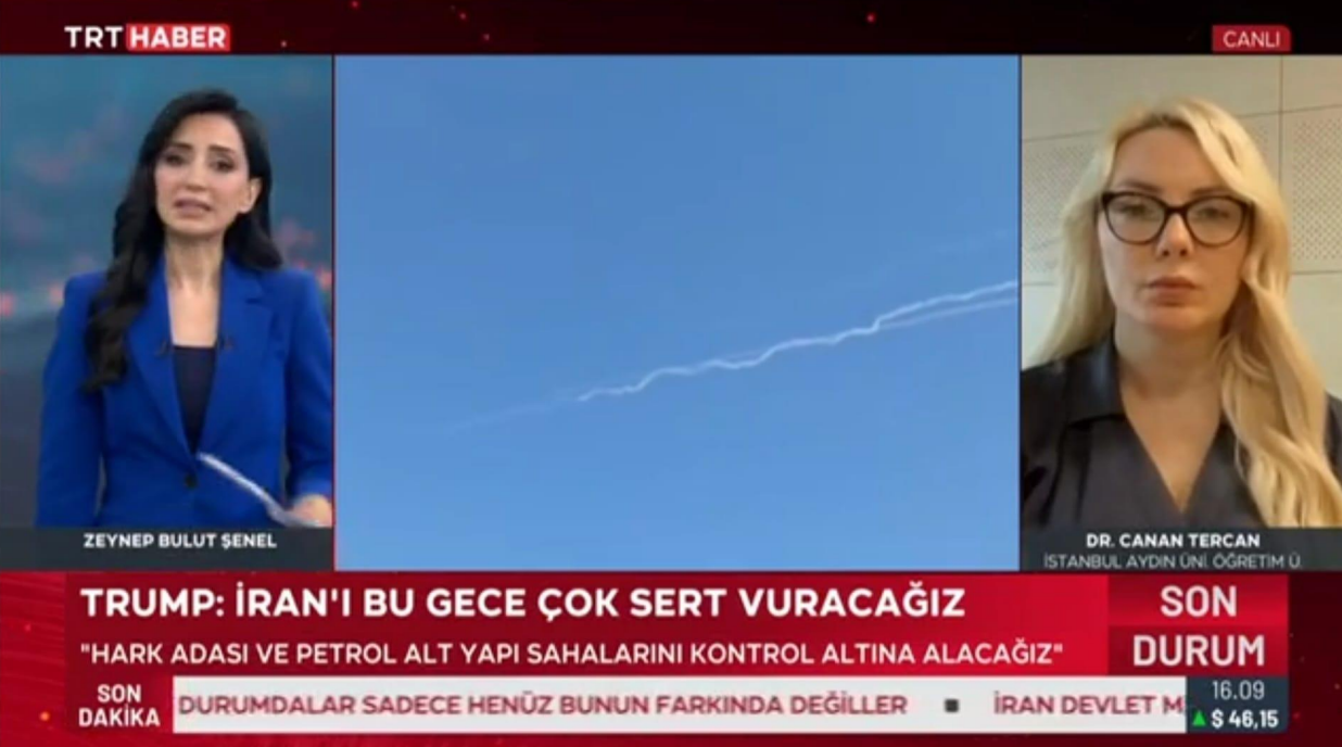Öğretim Üyemiz Dr. Canan Tercan, İran-ABD Barış Görüşmeleri ve Bölgedeki Son Gelişmeleri Değerlendirdi
