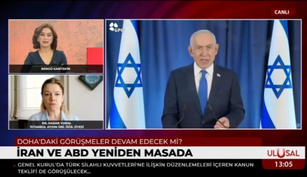 Öğretim Üyemiz Dr. Hazar Vural, İran-ABD Barış Görüşmelerini Değerlendirdi